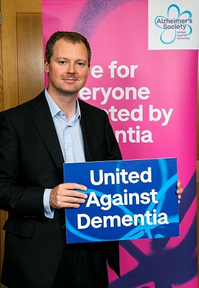 Neil O'Brien OBE MP at Alzheimer's Society event in Parliament