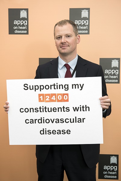 Attached is a photograph of Neil O’Brien OBE MP at the APPG for Heart Disease event in parliament