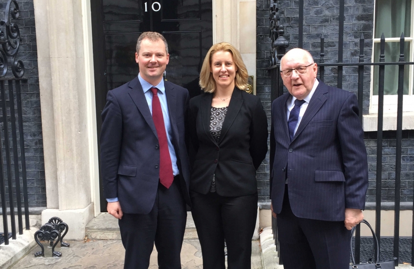 Leicestershire team at Downing Street 