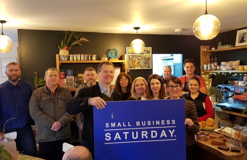 Neil O'Brien MP - small business saturday Kibworth