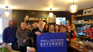 Neil O'Brien MP - small business saturday Kibworth